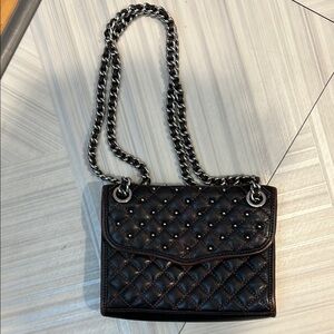 Rebecca Minkoff Leather Quilted Chain Shoulder Bag